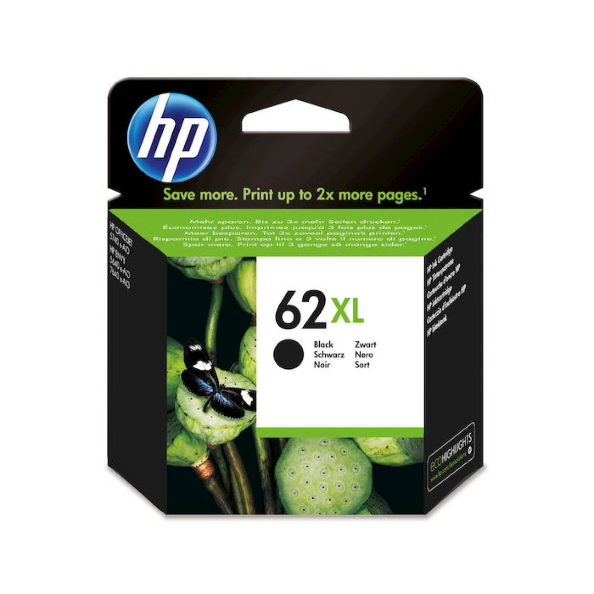 C2P05A CARTUCCIA HP NERO ORIGINALE 62XL