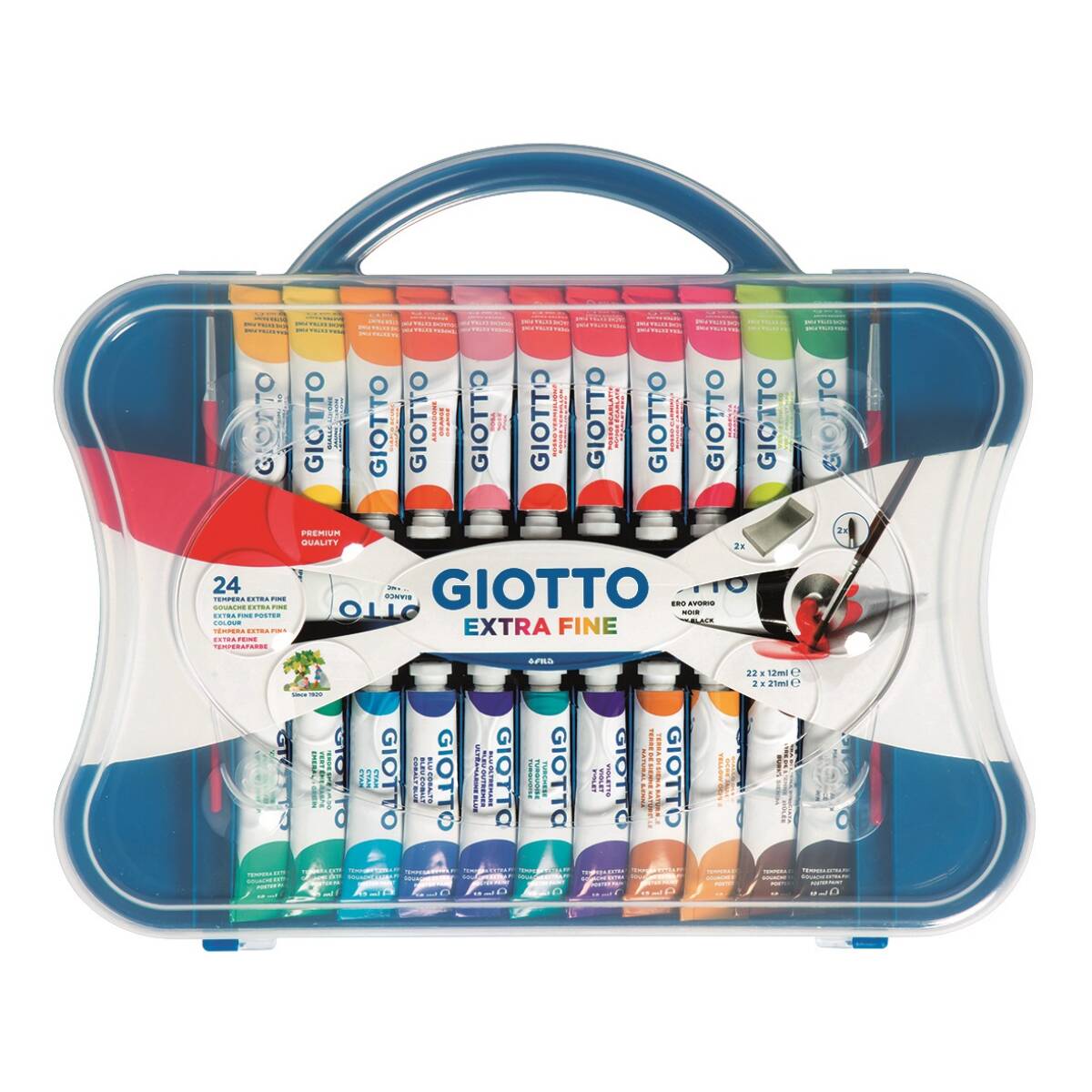 COLORI A TEMPERA 24 PZ ASSOR FILA 12ML