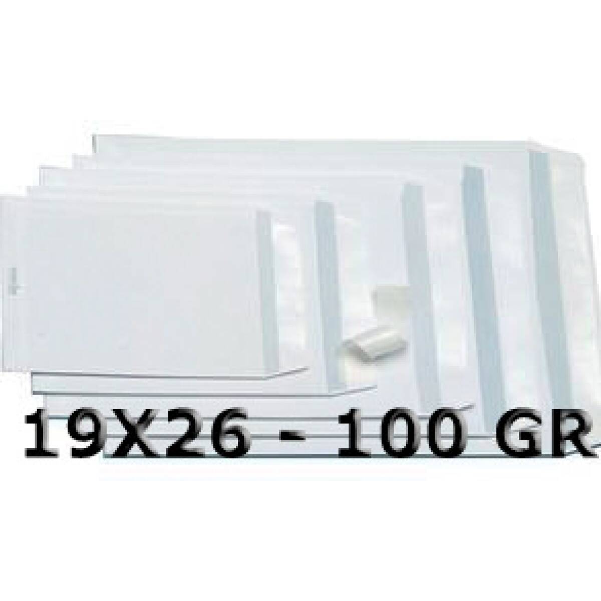 BUSTE INT. ADES.BIANCHE GR.100 19X26 1 C