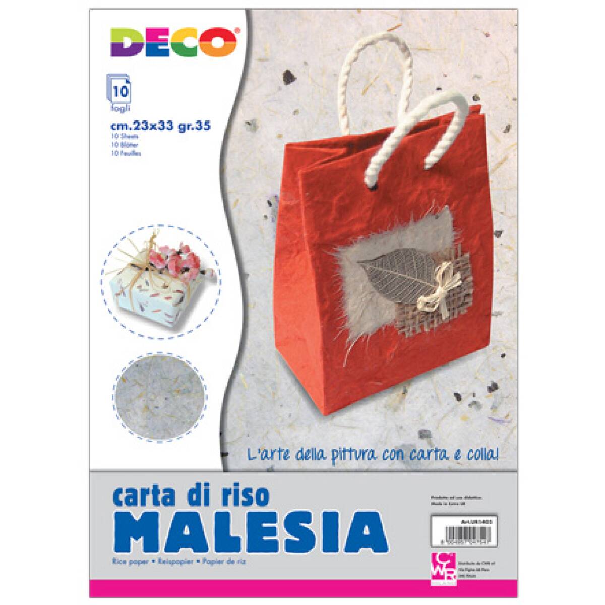 CARTA FIORI 10FG COL ASS 23X33