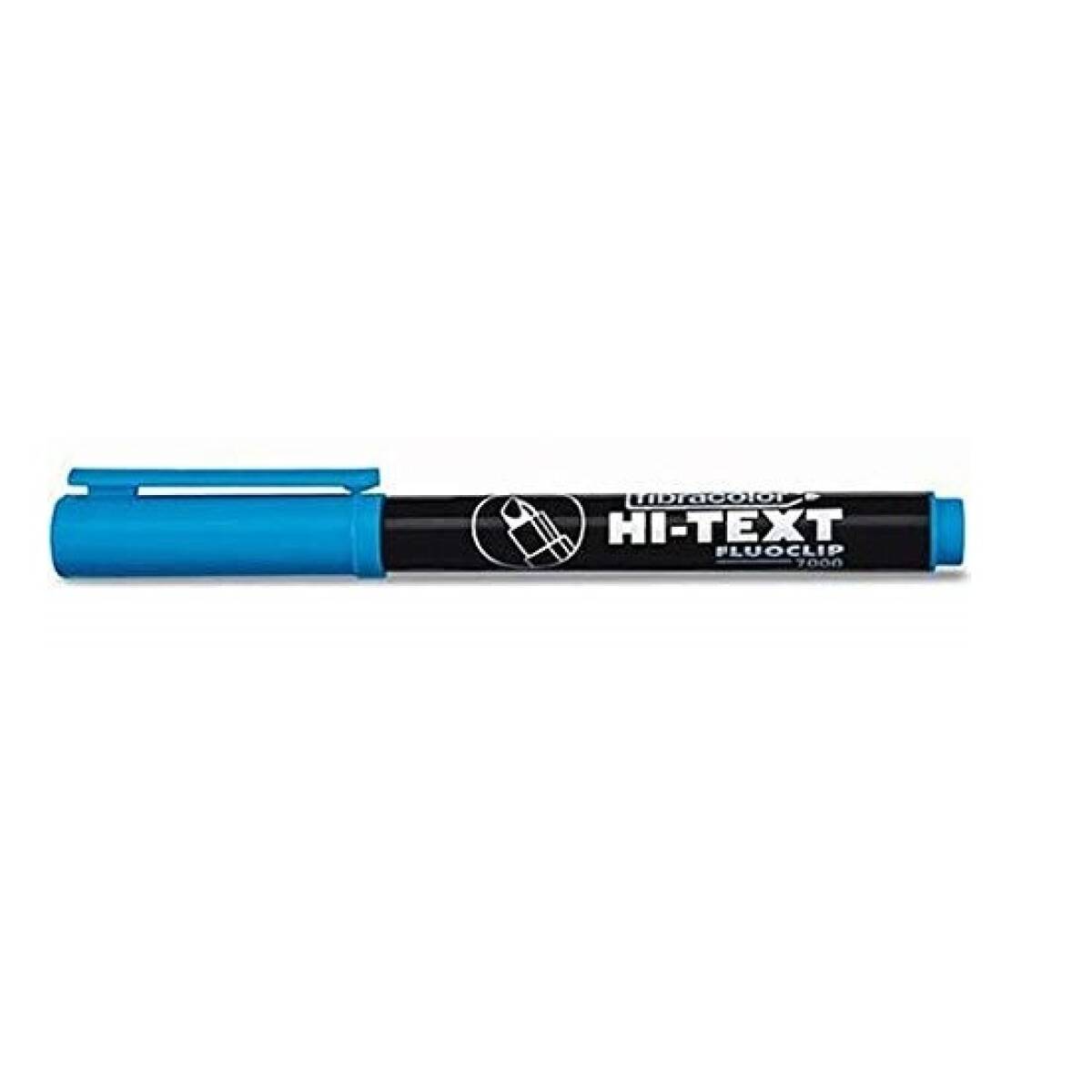EVIDENZIATORE  FLUOCLIP AZZURRO - 12PZ.