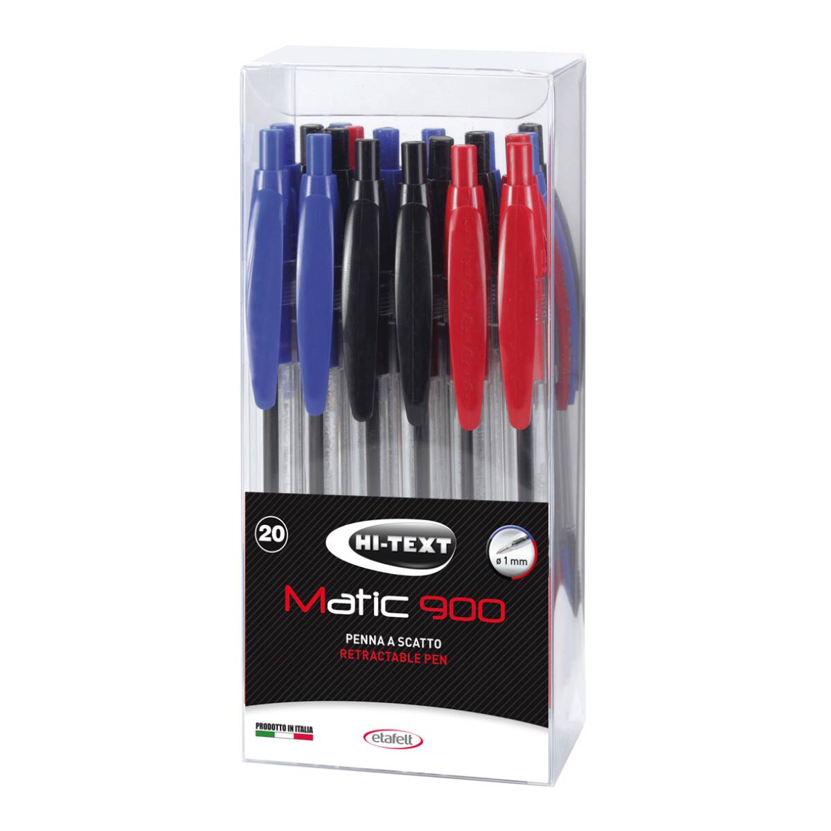 PENNA A SCATTO HI TEXT GRIP - 20PZ. ASSORTITI
