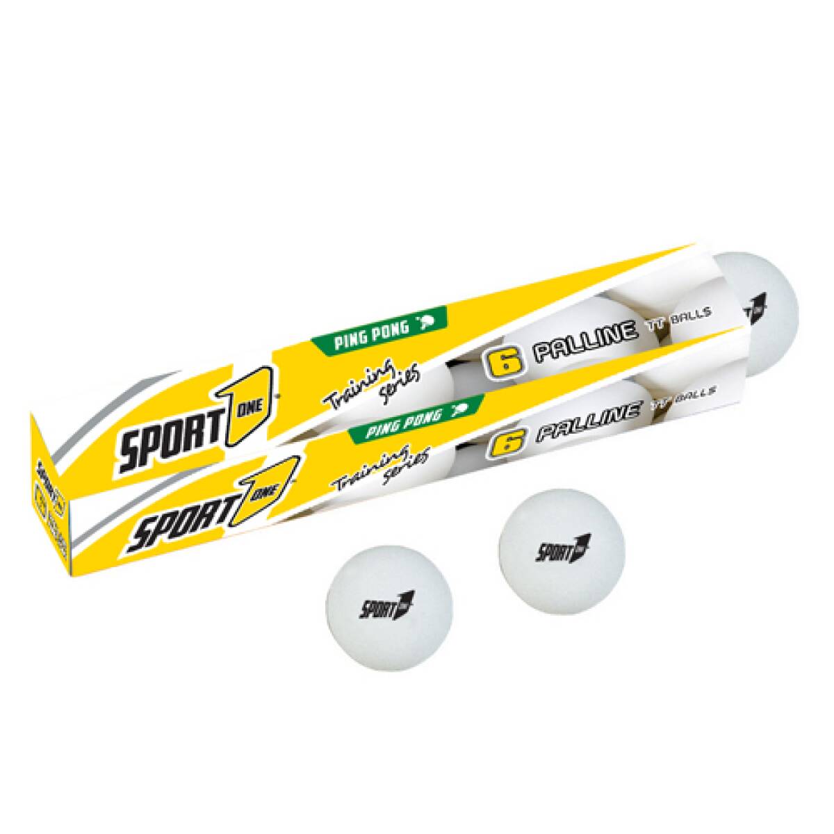 PALLINE PING PONG 6 PZ 817 BIANCHE CM3,5