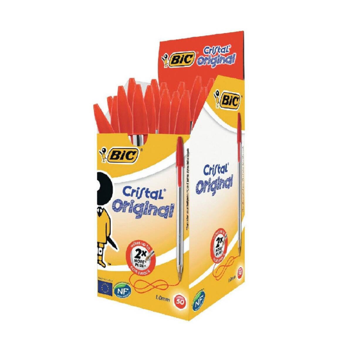 PENNA SFERA BIC CRISTAL P.MED ROSSO 50PZ