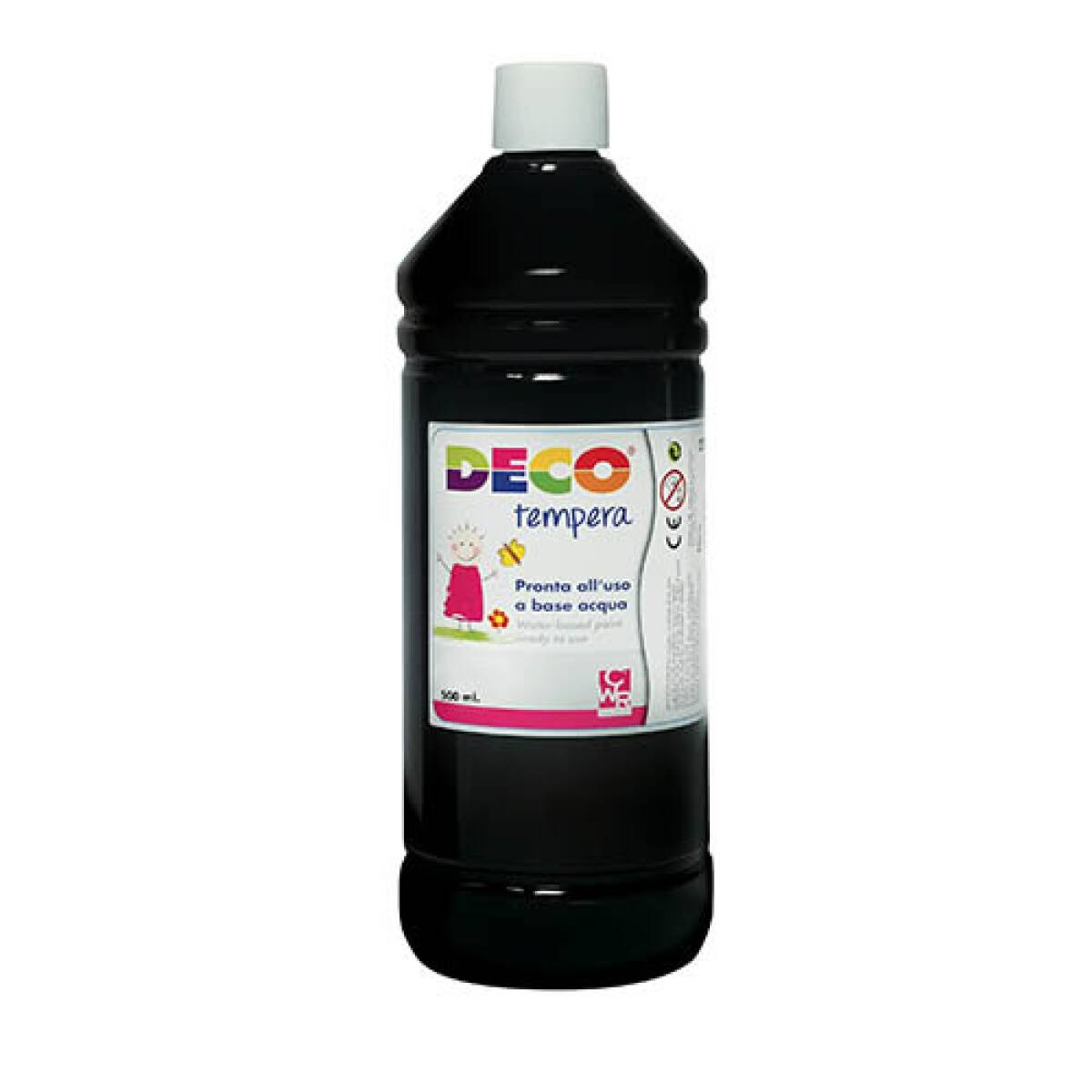 TEMPERA LIQUIDA 500 ml. NERO