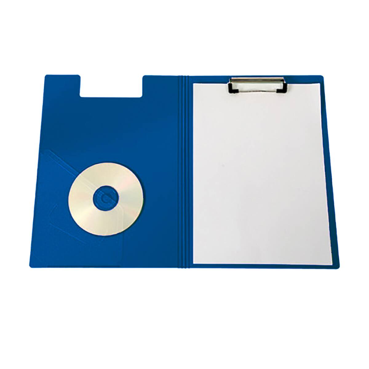 P.BLOCCO PVC DOPPIO C/MOLLA A4 BLU