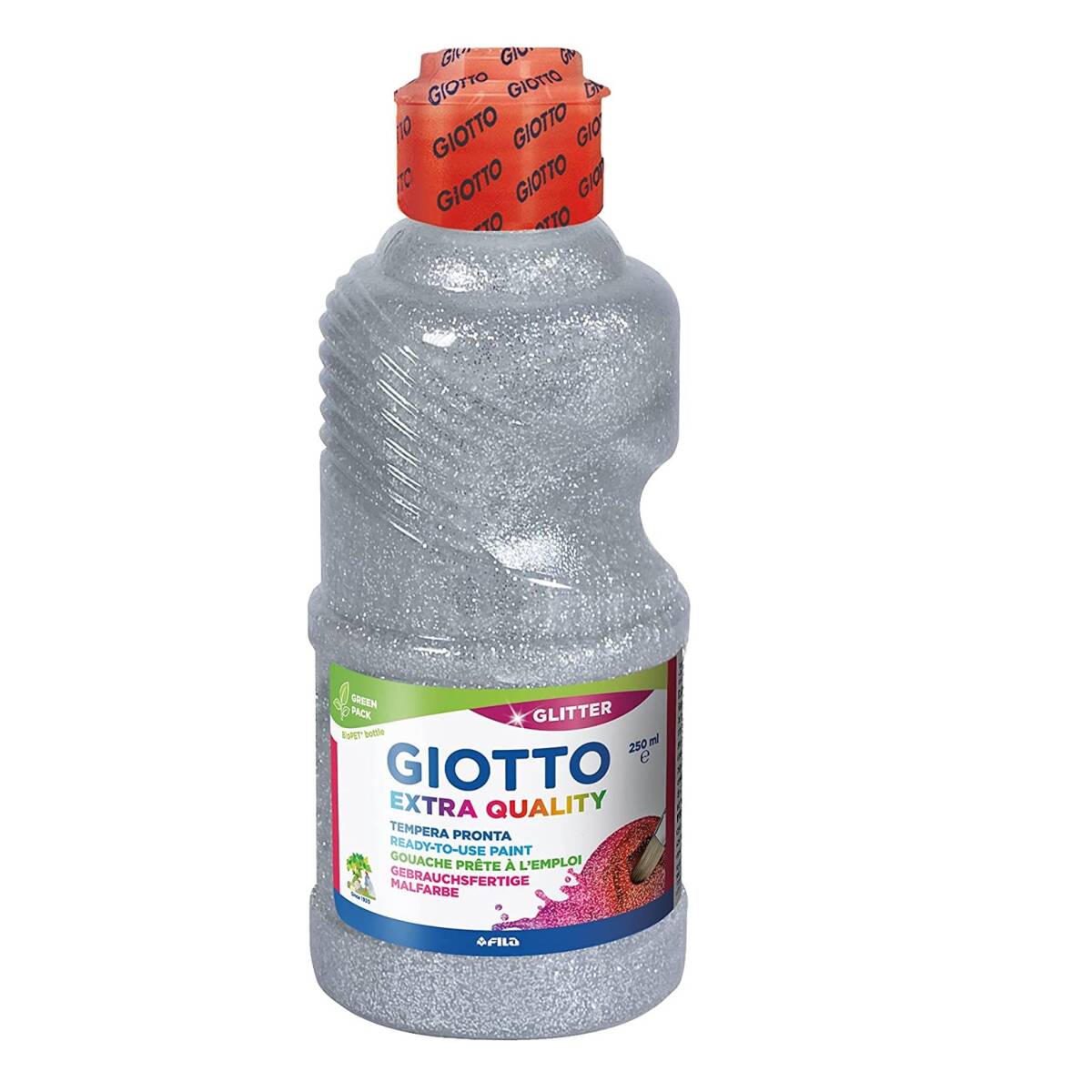 TEMPERA 250ML GLITTER ARGENTO FILA