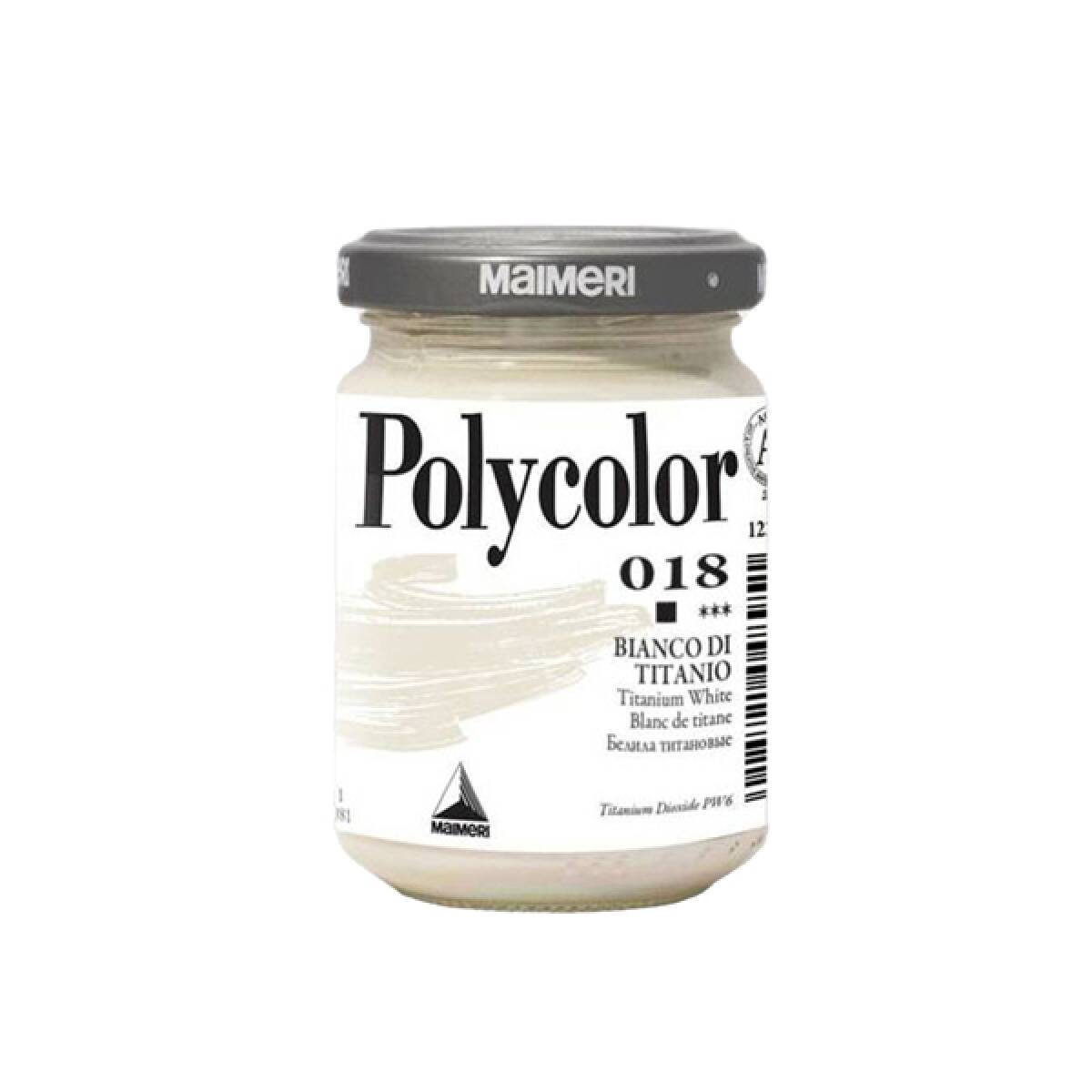 POLYCOLOR ACRILICO MAIMERI 140ML. BIANCO TITANIO