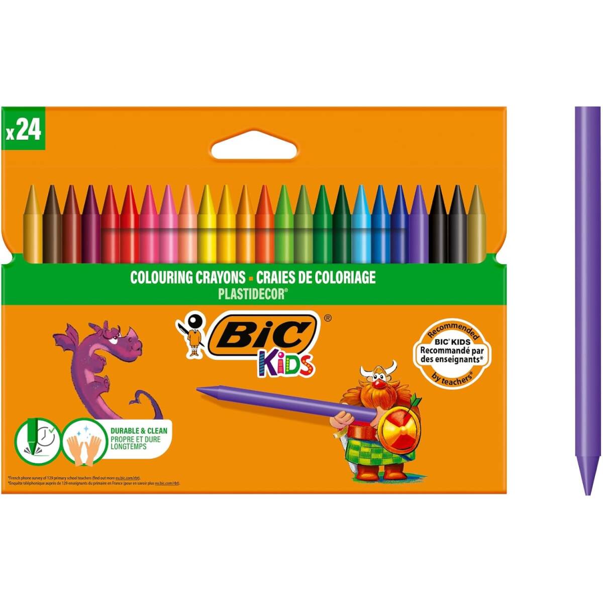 PASTELLI CERA BIC PLASTIDECOR 24 COL.