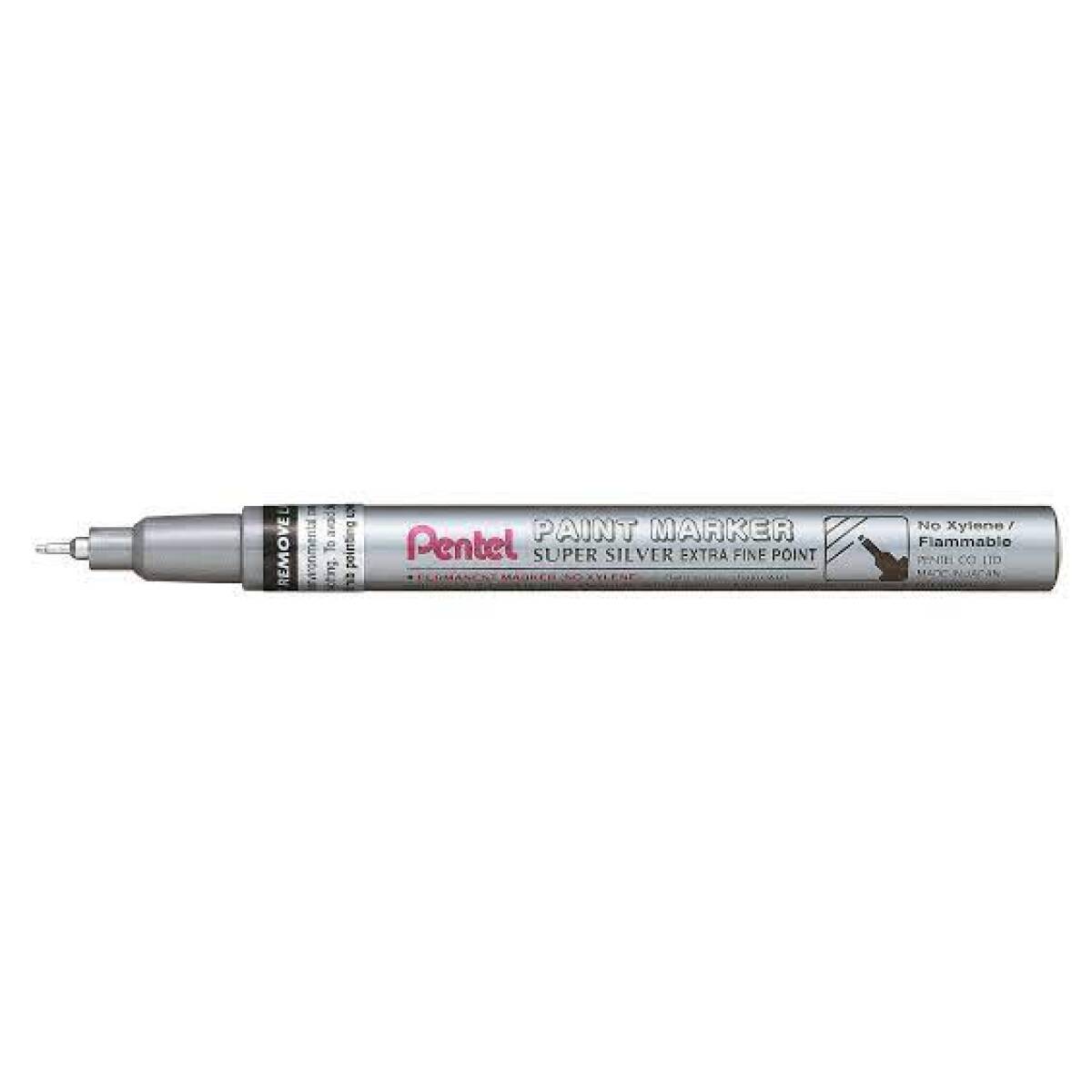 MARKER PENTEL  P.TA EXTRA FINE ARGENTO