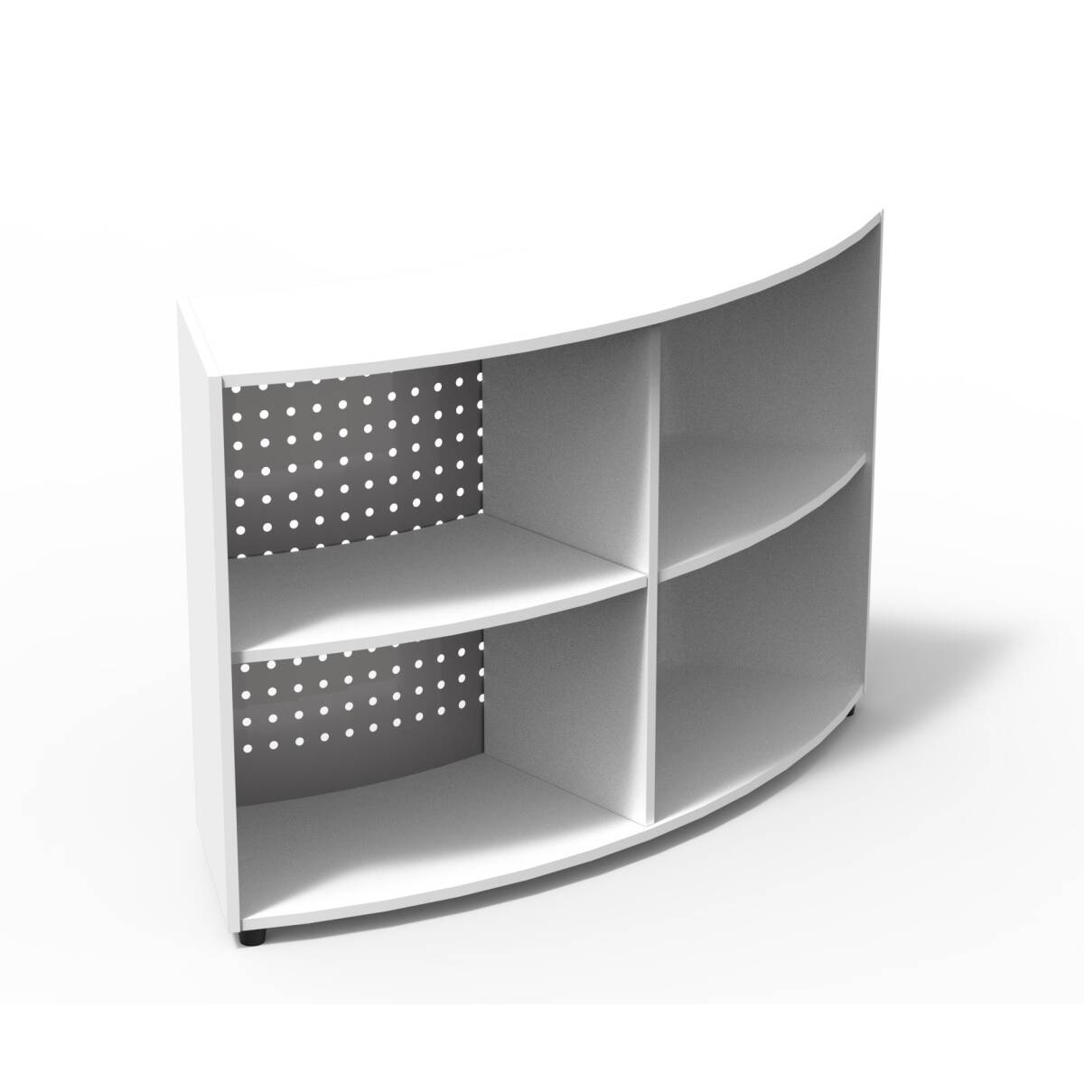 MODULO CURVO C/RUOTE CM. 1478X58X106H