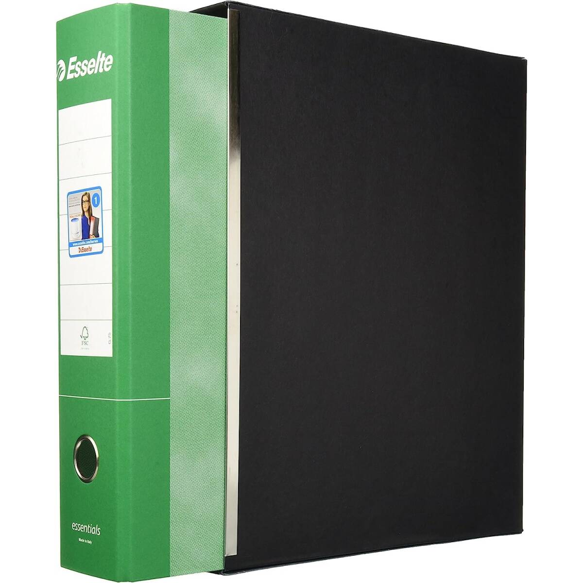 REGISTRATORE ESSENTIAL PROTOCOLLO 8CM. VERDE