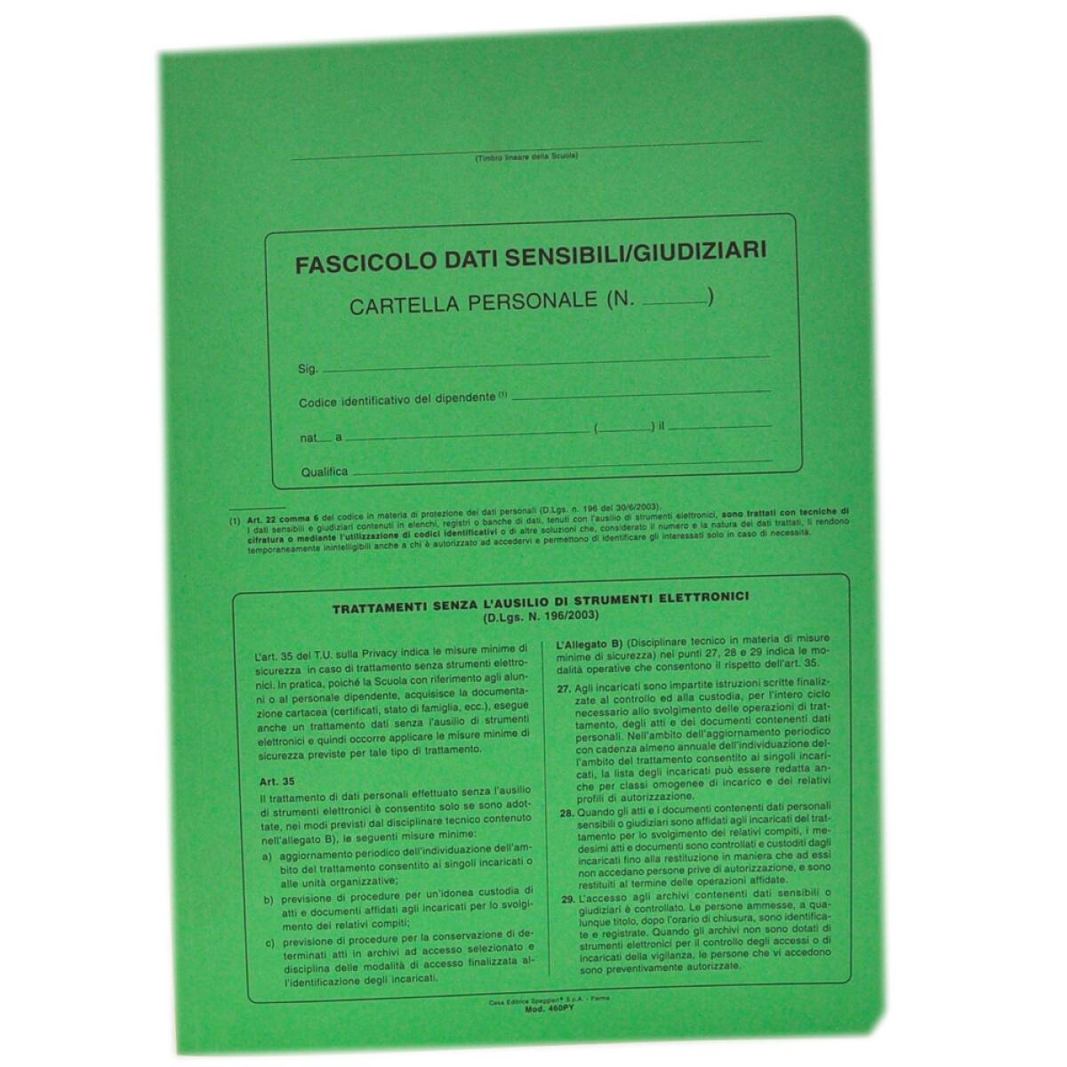 FASC.DATI SENSIBILI-GIUDIZIARI PERSON.