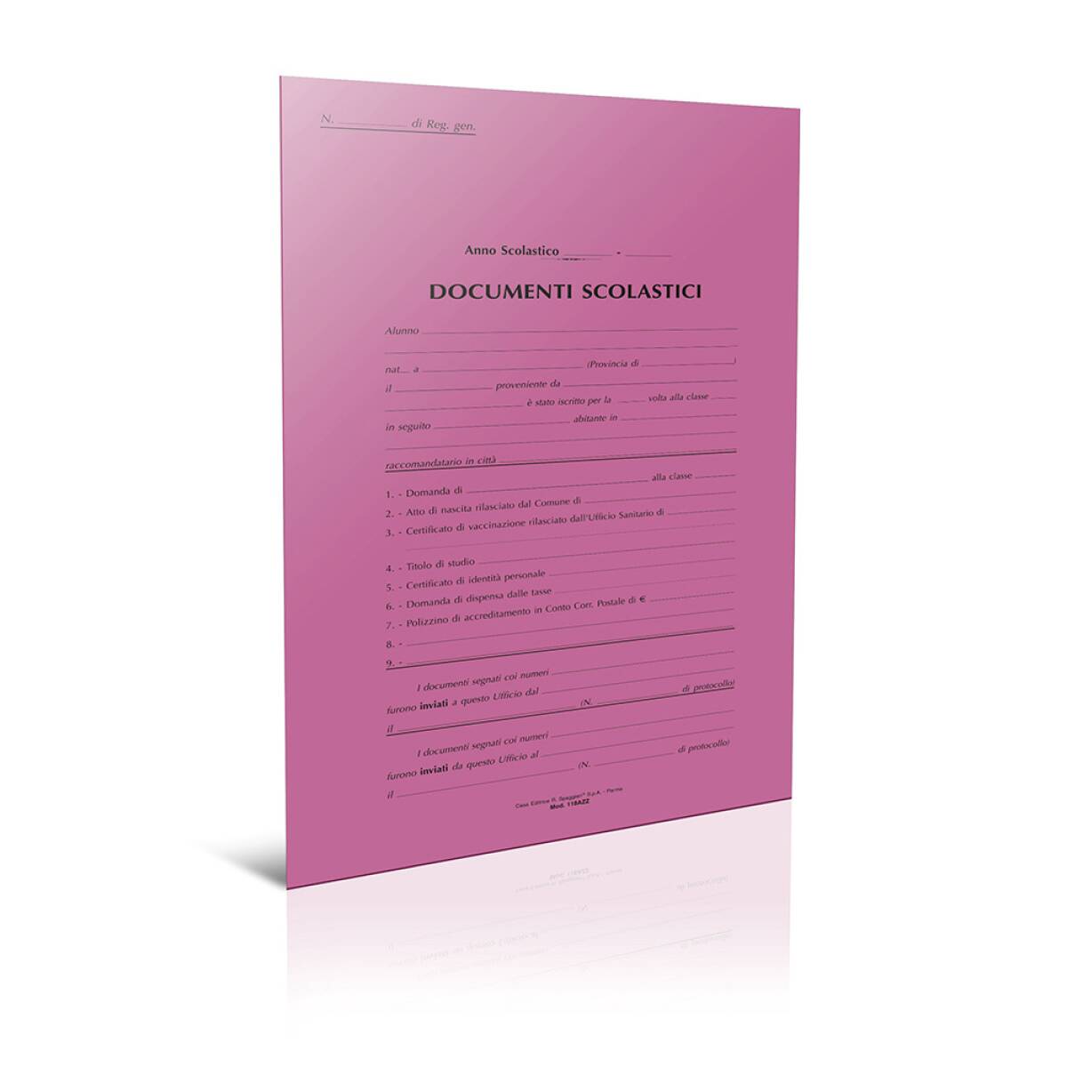 COPERTA DOCUMENTI ALUNNI - ROSA