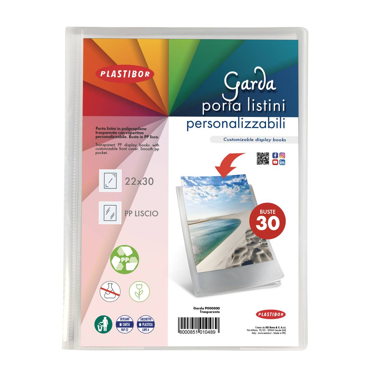 PORTALISTINO PERSONALIZZABILE A4 - BUSTE FISSE 60