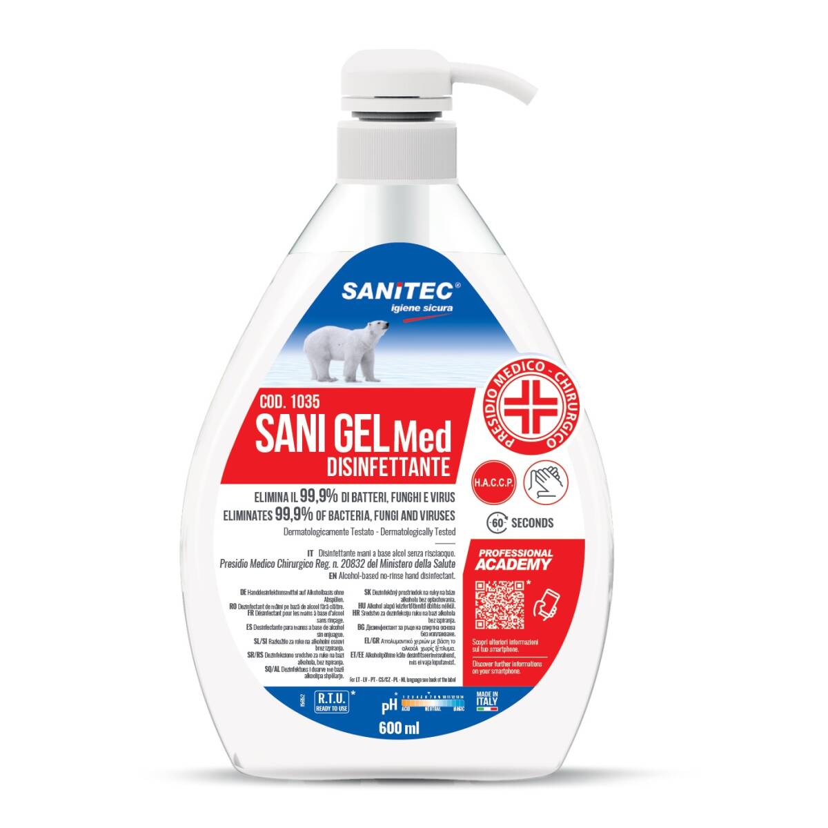 GEL IGIENIZZANTE 600ML.