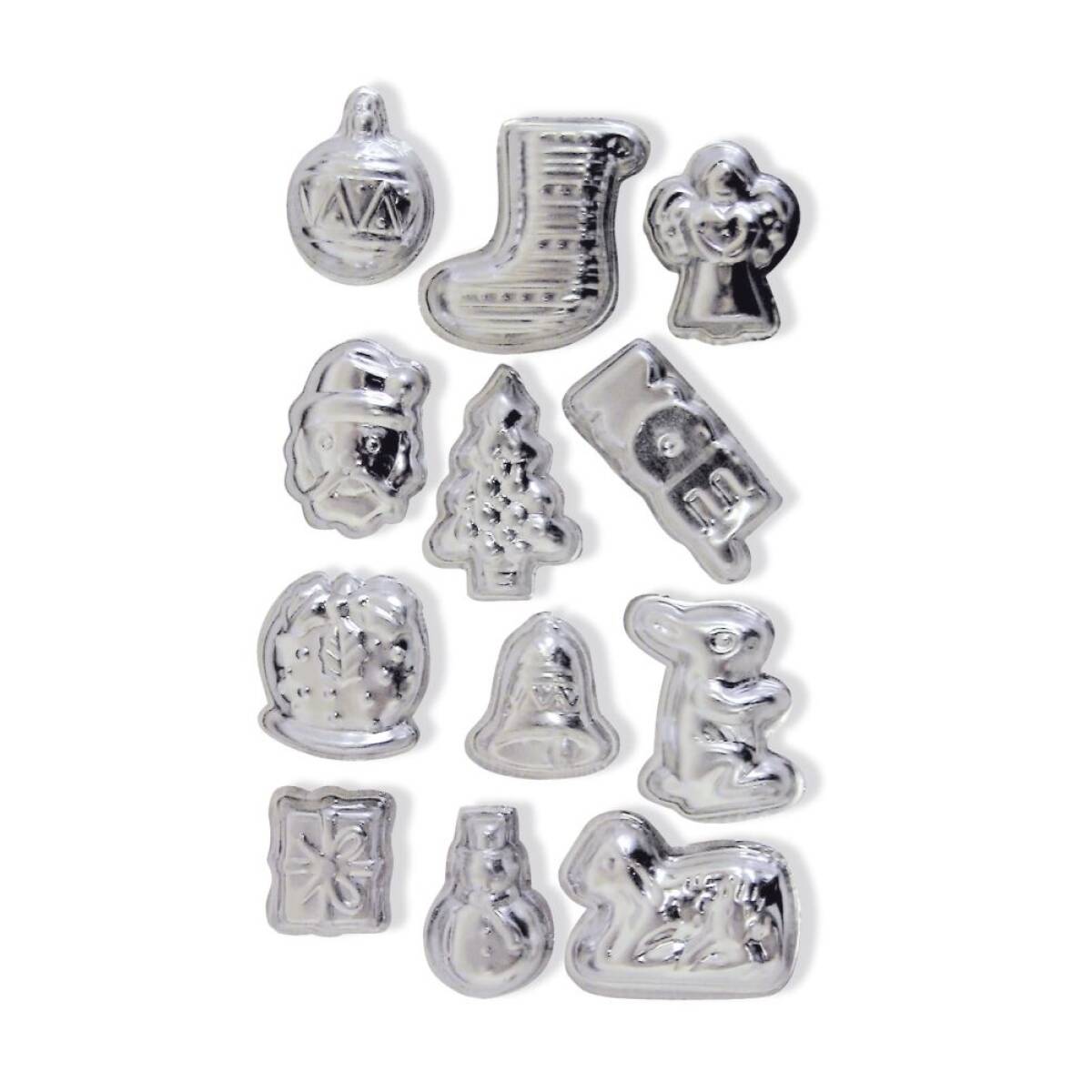 SET 12 STAMPI METALLO SOGGETTI NATALIZI
